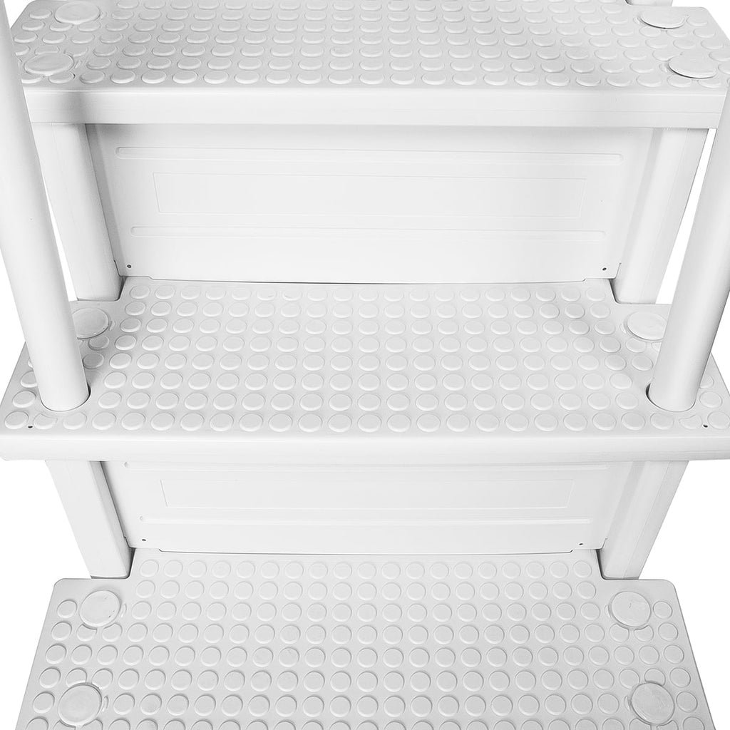 XtremepowerUS Pool Ladder 4-Step for 48-54 Above Ground Pools, 300LB, Swimming Pool Ladder