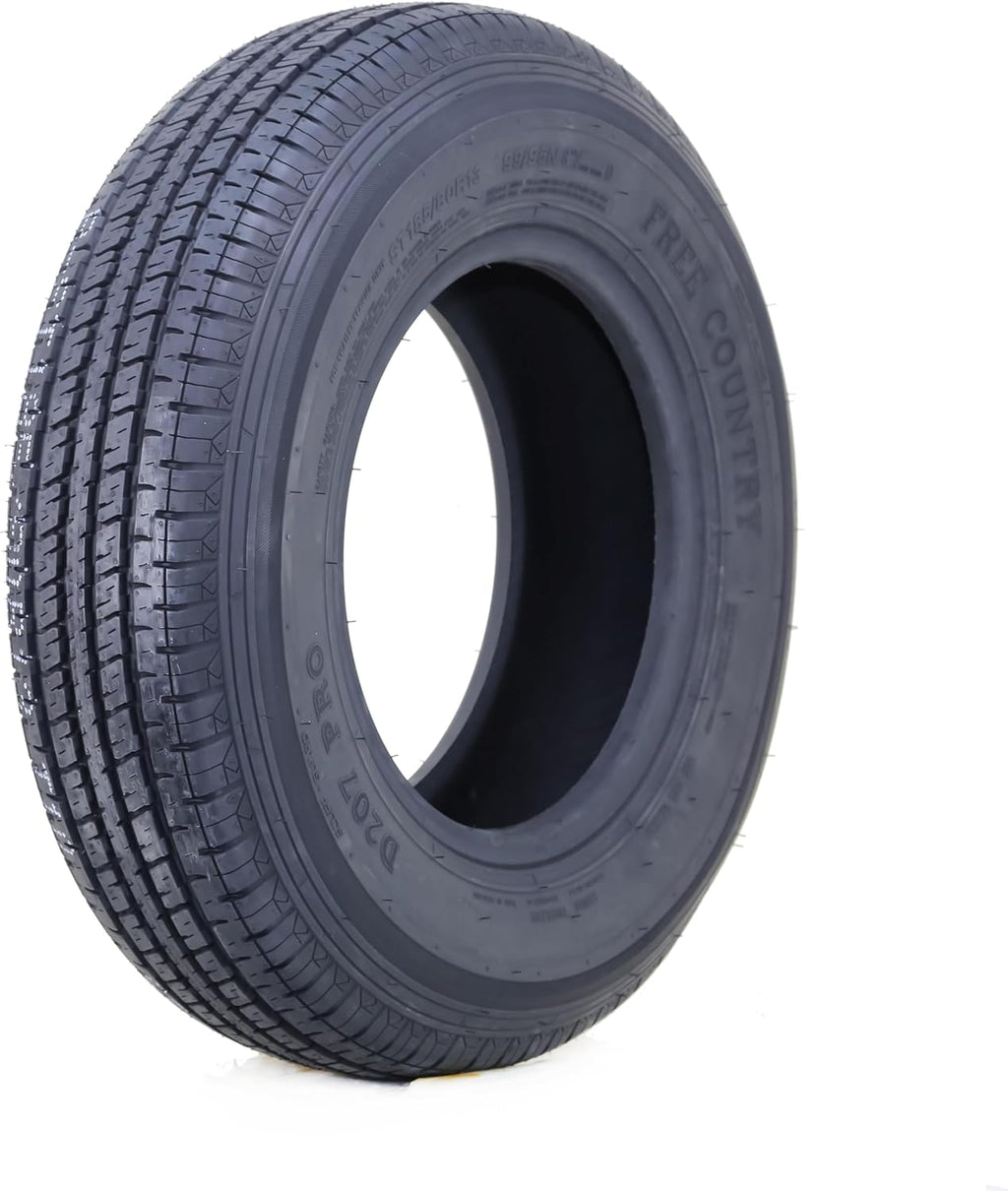 Free Country ST 205/75R15 8 Ply /Load Range D w/Scuff Guard Trailer Tires, Set of 4