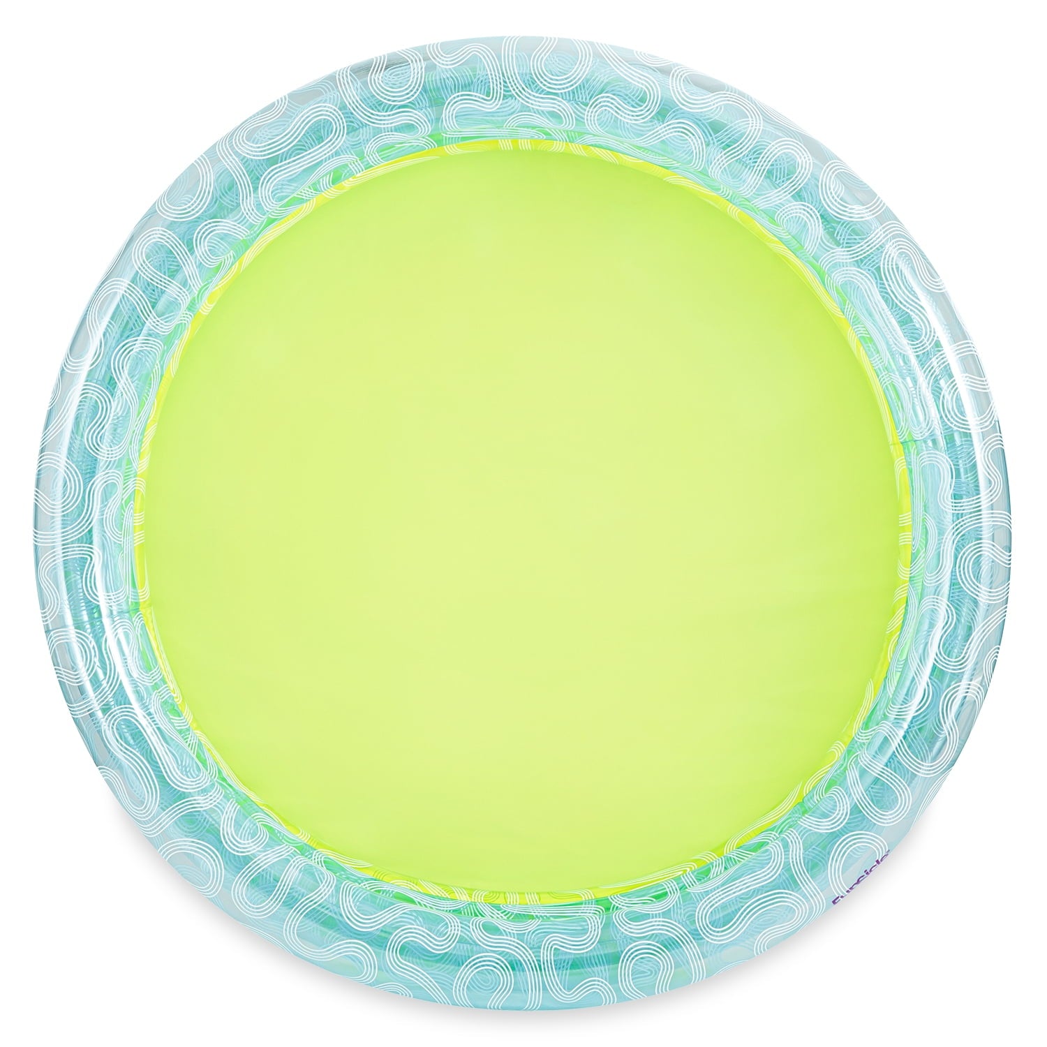 Funsicle Lagoon Blue Squiggle 3-Ring Inflatable Swimming Pool, Round, Age 6 & up