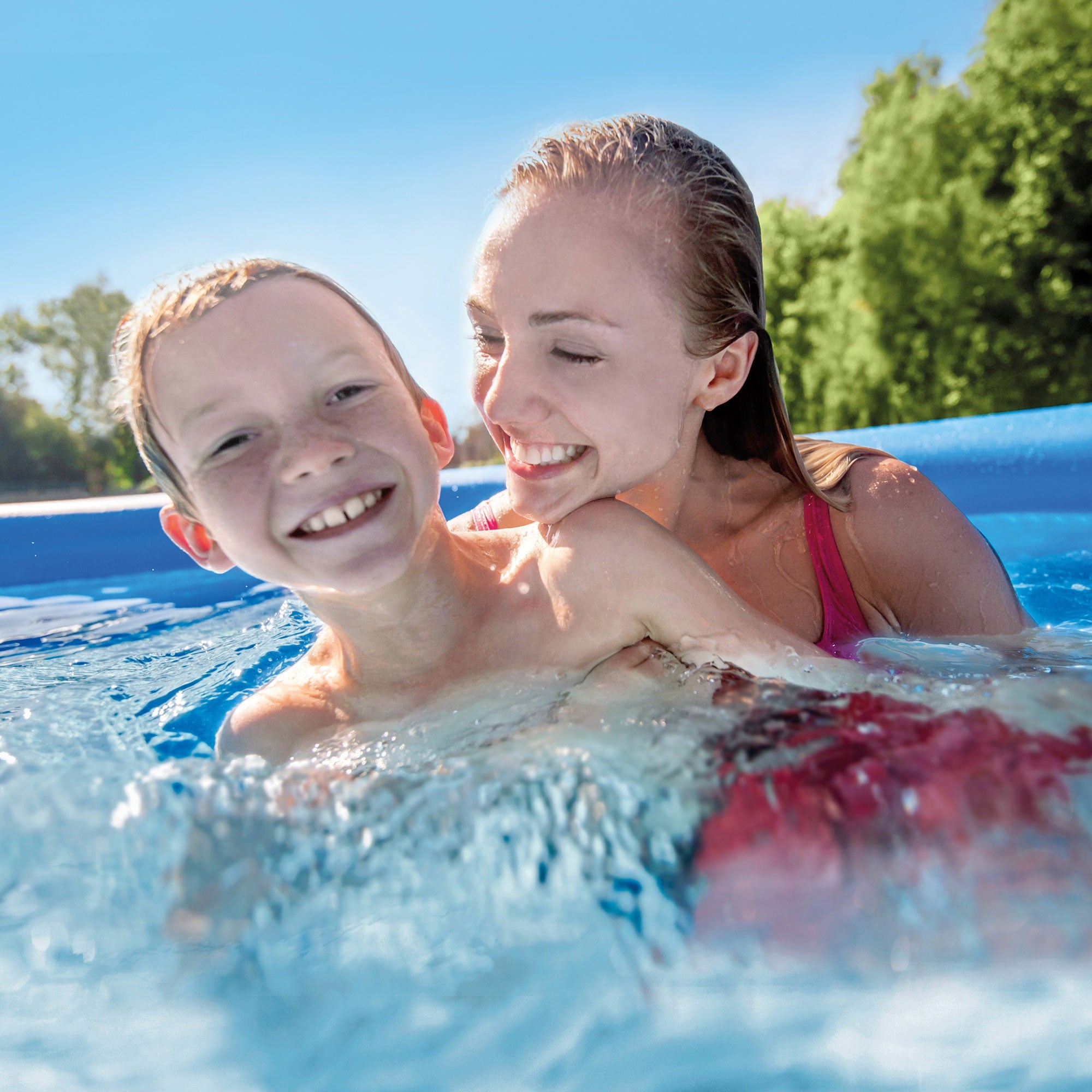 Intex: : Easy Set Pool - 8' x 24 - Inflatable Above Ground Swimming Pool, Puncture-Resistant Material, 513 Gal Cap, Kids-Family Water Play, 28106EH