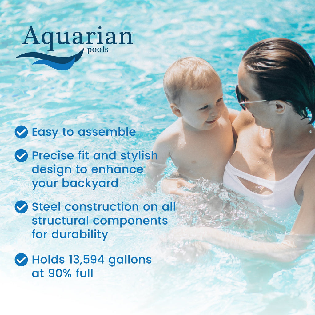 Aquarian Phoenix 18' x 52 Steel Frame DIY Family Above Ground Pool Kit