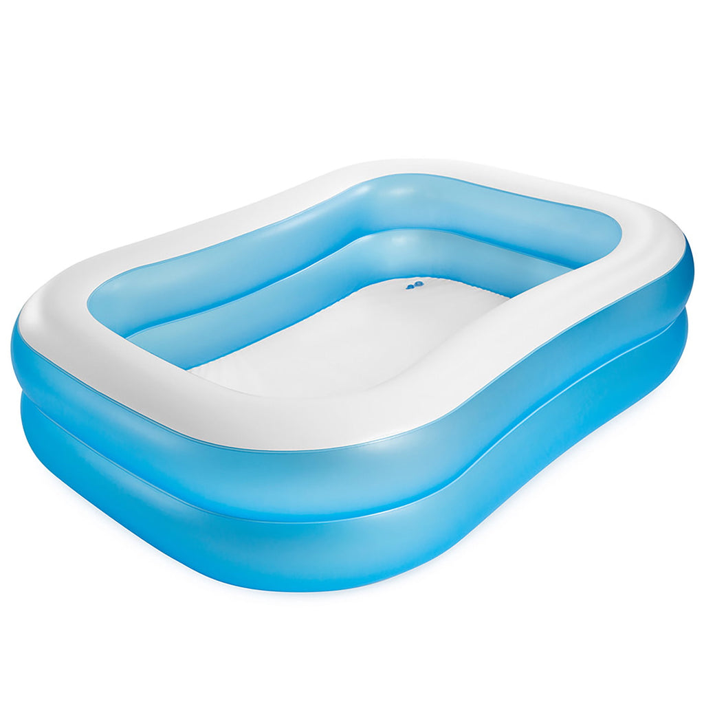 Intex: Swim Center Family Pool - 80 x 60 x 19 - Blue - Inflatable Pool, Splash & Wade Backyard Water Play, Vinyl, Wide Side Walls, 143 Gal, Kids 3+
