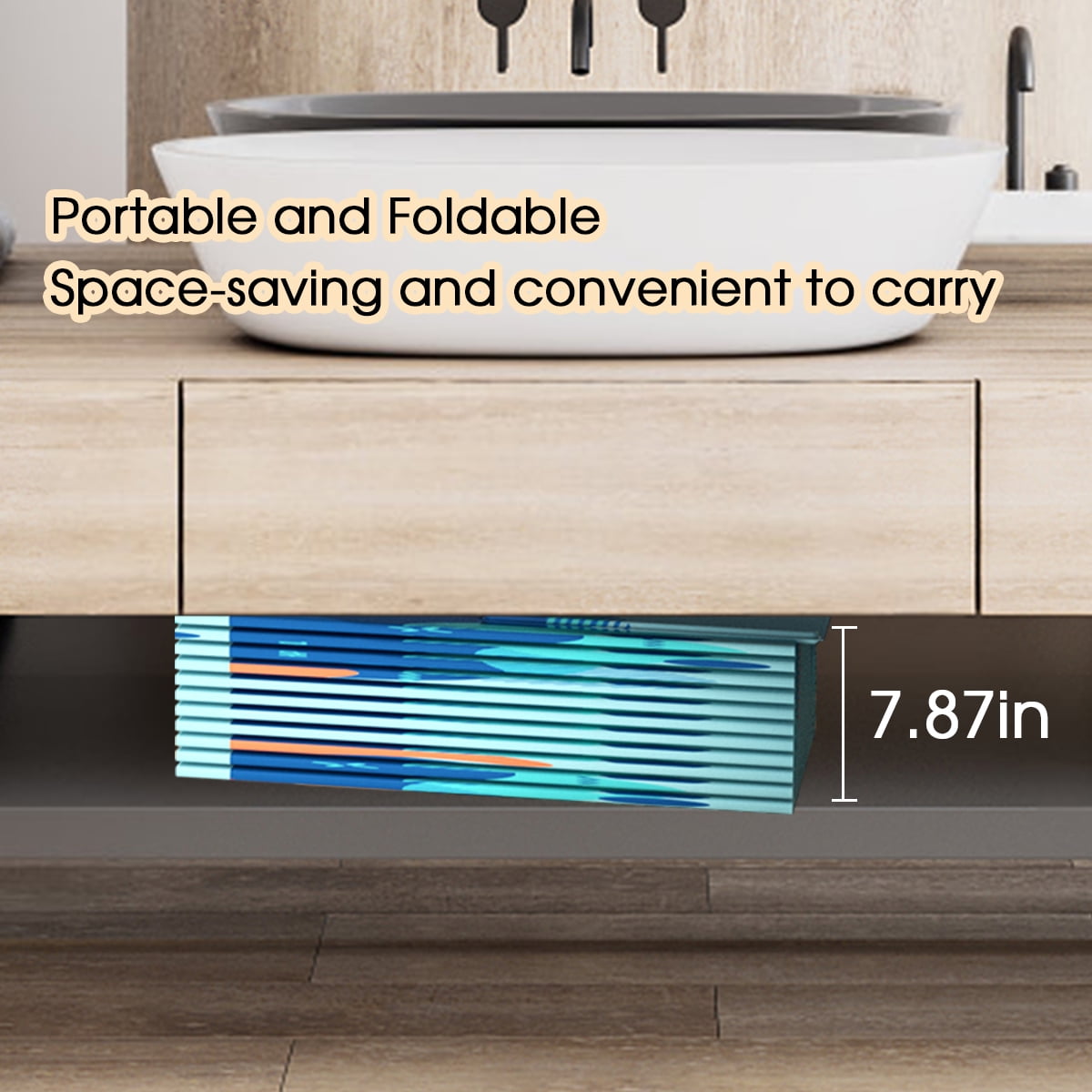 SLLINGLUO Foldable Swimming Pool,Outdoor Non-Inflatable Sturdy PVC Pools for Adults and Kids