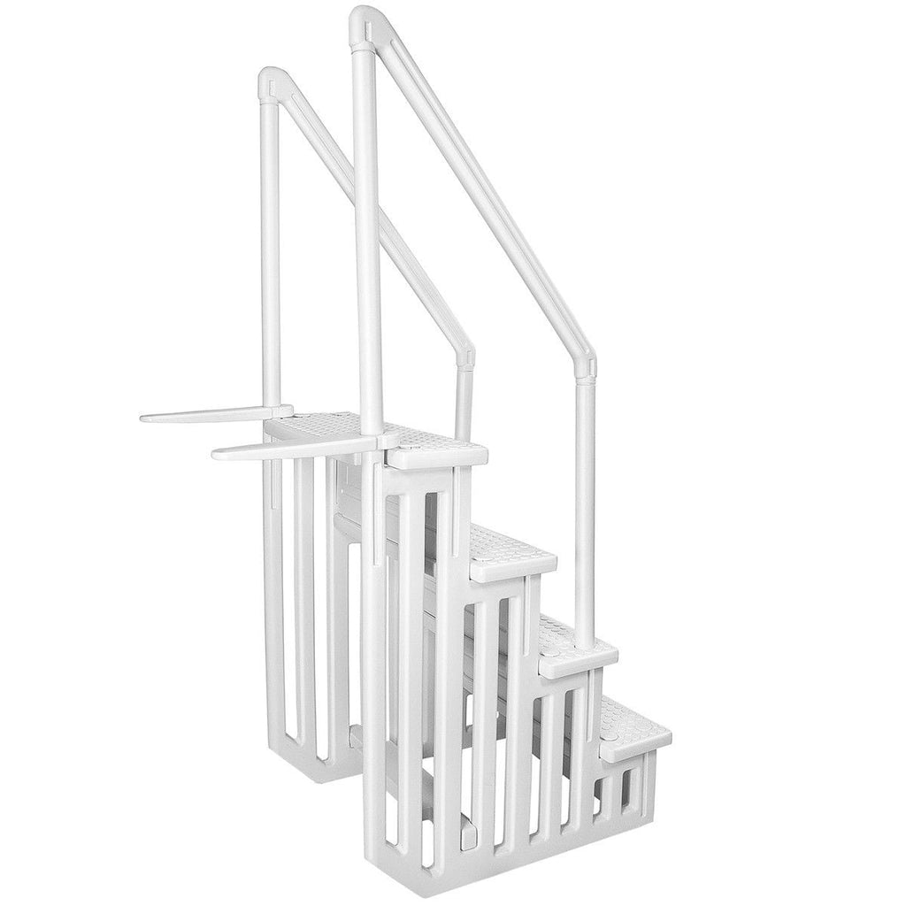 XtremepowerUS Pool Ladder 4-Step for 48-54 Above Ground Pools, 300LB, Swimming Pool Ladder