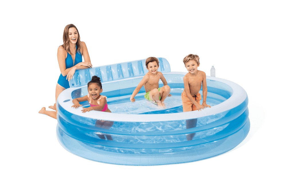 Intex Inflatable Swim Center Family Lounge Pool, 90 x 86 x 31