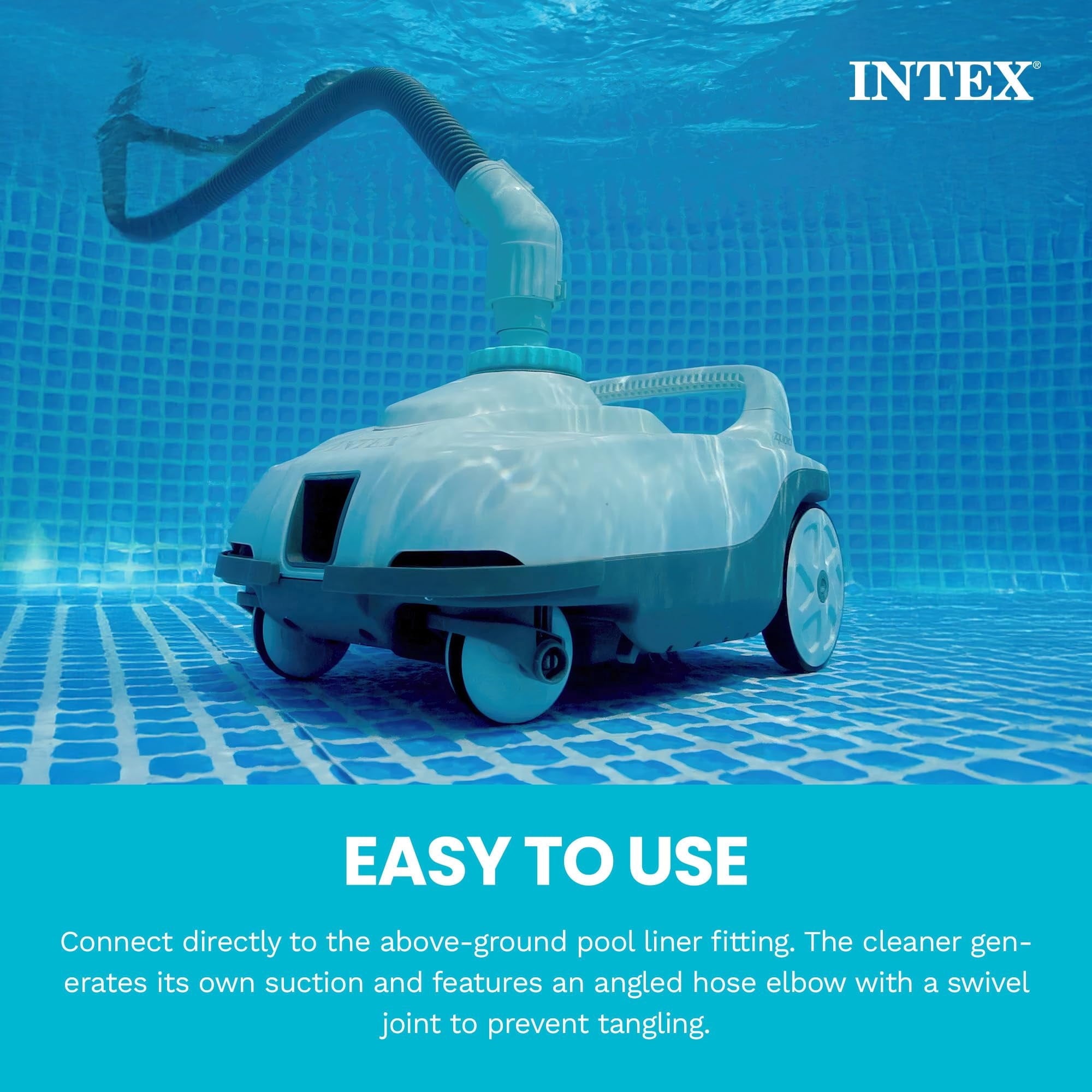 INTEX 24ft x 52in Ultra XTR Above Ground Swimming Pool, Sand Filter Pump, & Automatic Vacuum Cleaner