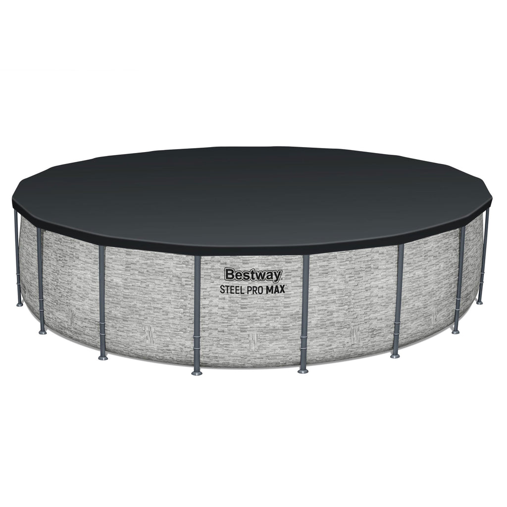 Bestway Steel Pro MAX 15’ x 48 Metal Frame Above Ground Pool, Blue, POOL ONLY