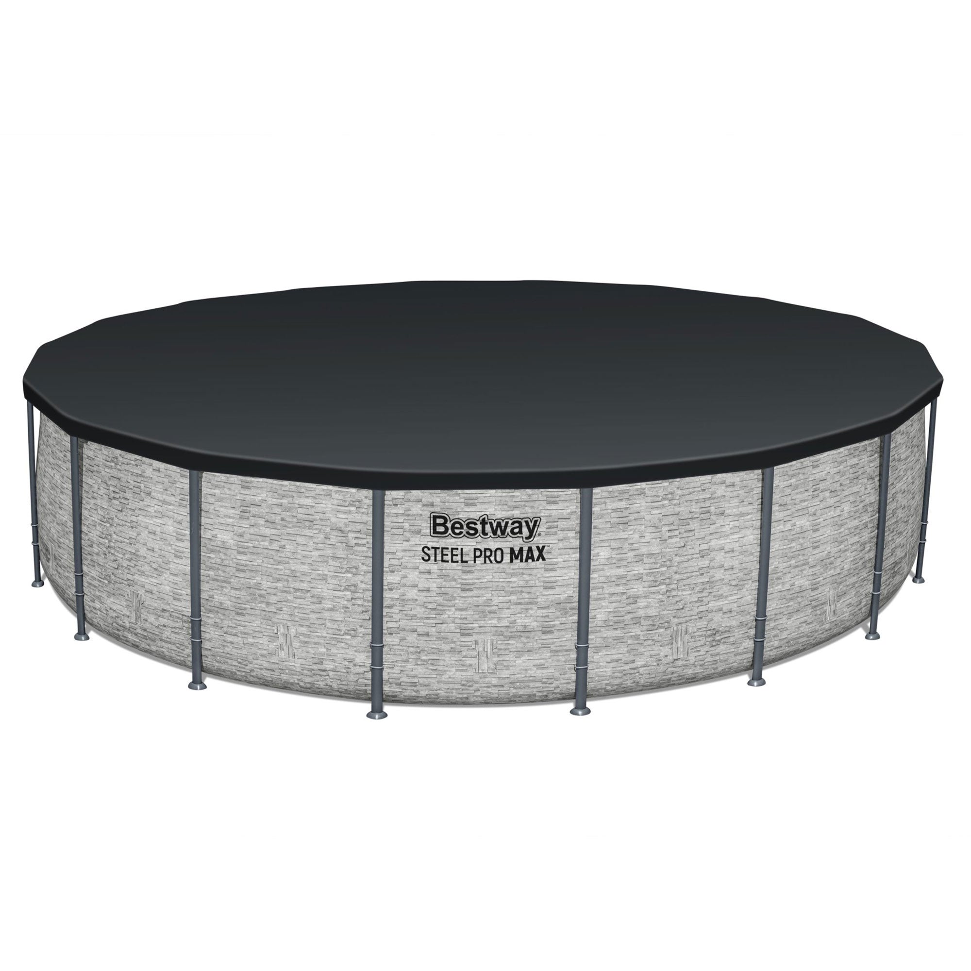 Bestway Steel Pro MAX 15’ x 48 Metal Frame Above Ground Pool, Blue, POOL ONLY