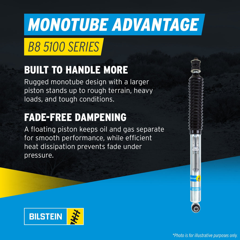 Bilstein Pair of Rear B8 5100 Series Shocks Compatible with 1999-2016 F250/F350 4WD with 0-1 Rear Lift