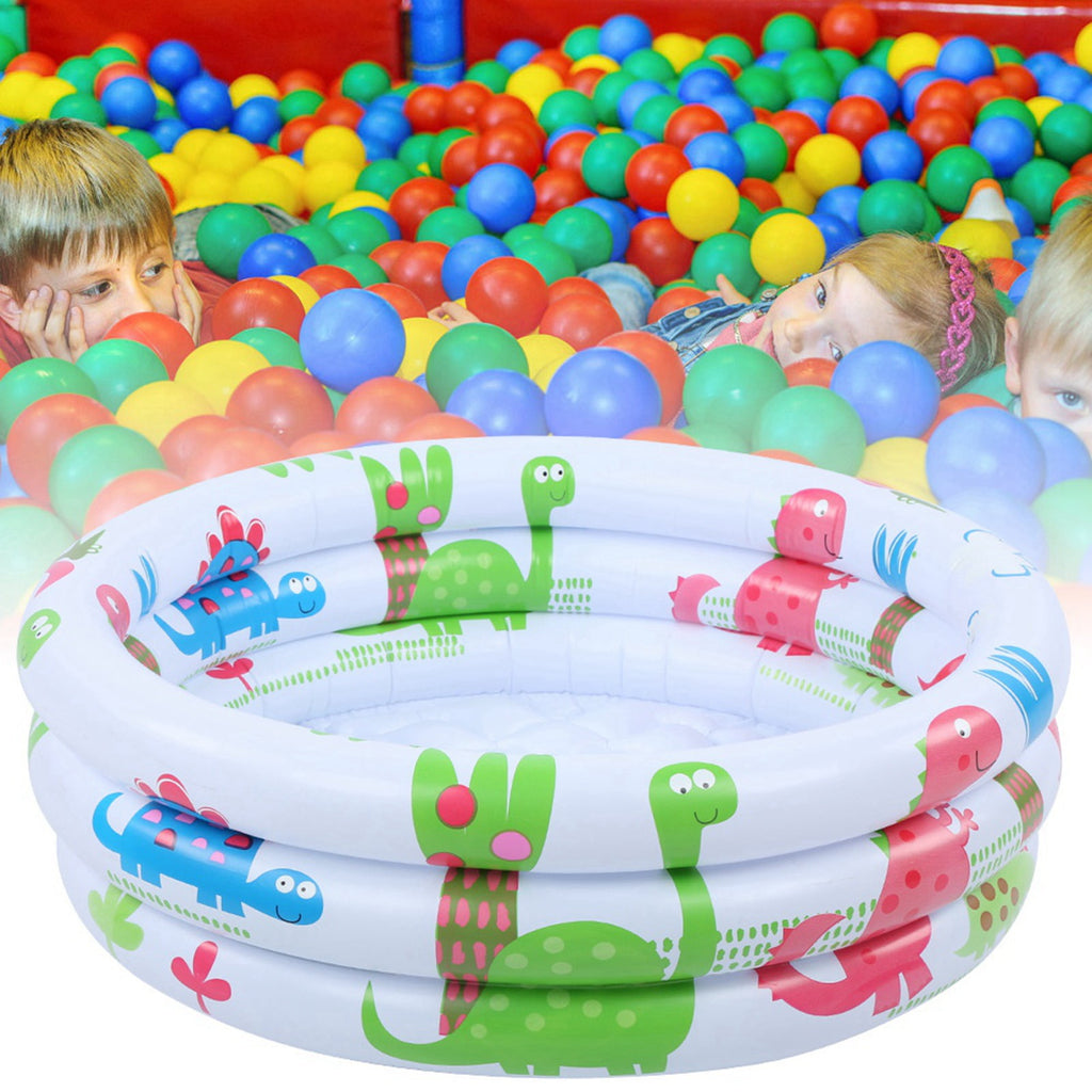 Round Children Dinosaur Swimming Pool Inflatable Baby Pool, Inflatable Swimming Pools Annular Kiddie Pool with PVC Material for Swimming