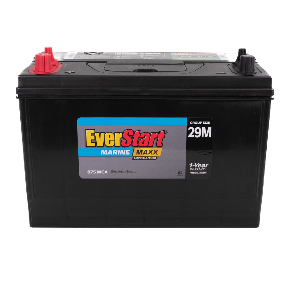 (2 pack) EverStart Maxx Lead Acid Marine & RV Deep Cycle Battery, Group Size 29DC - 12 Volt - 845 Marine Cranking Amps