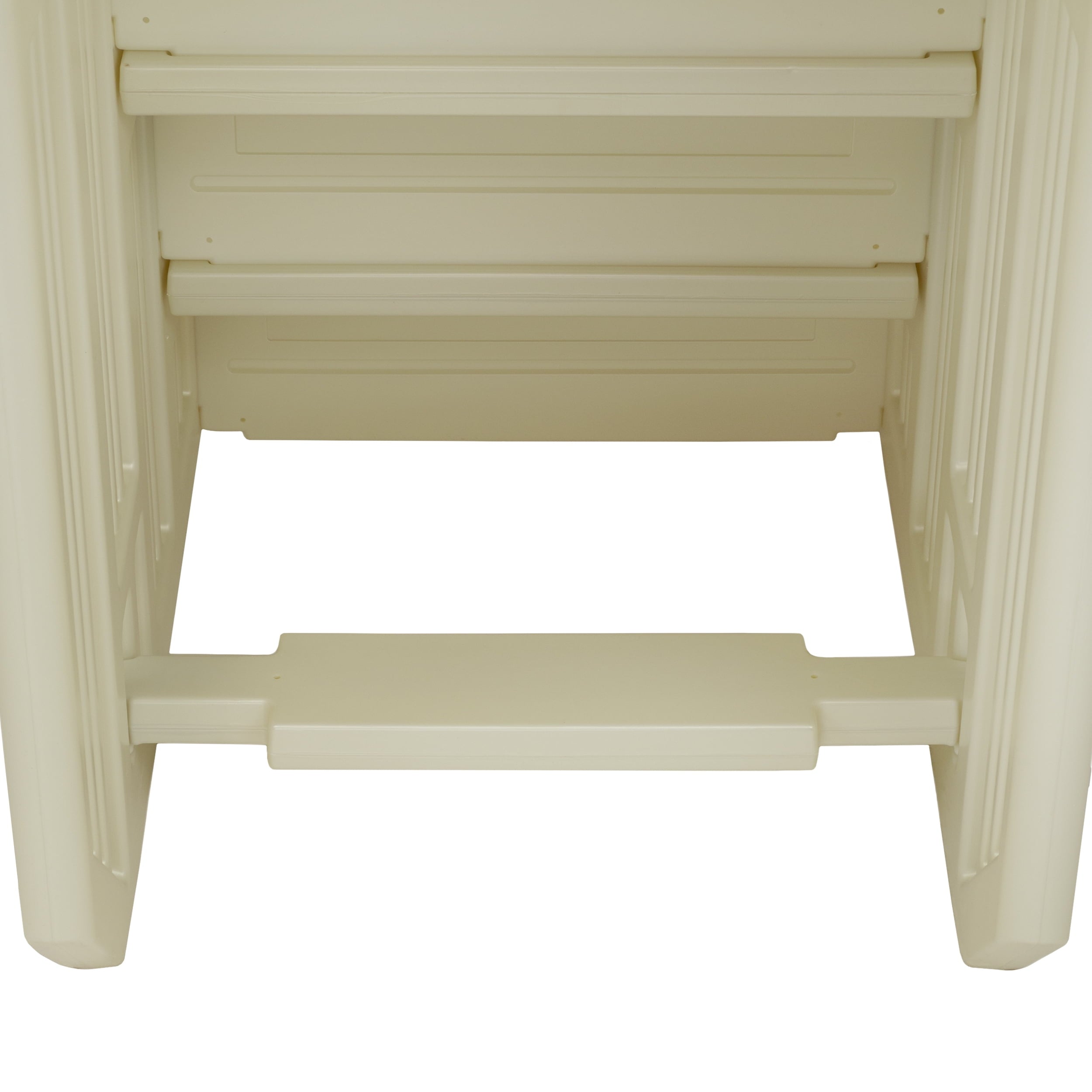 Aqua Select White Outside Flip-up Safety Ladder for Above Ground Pools 48-54H
