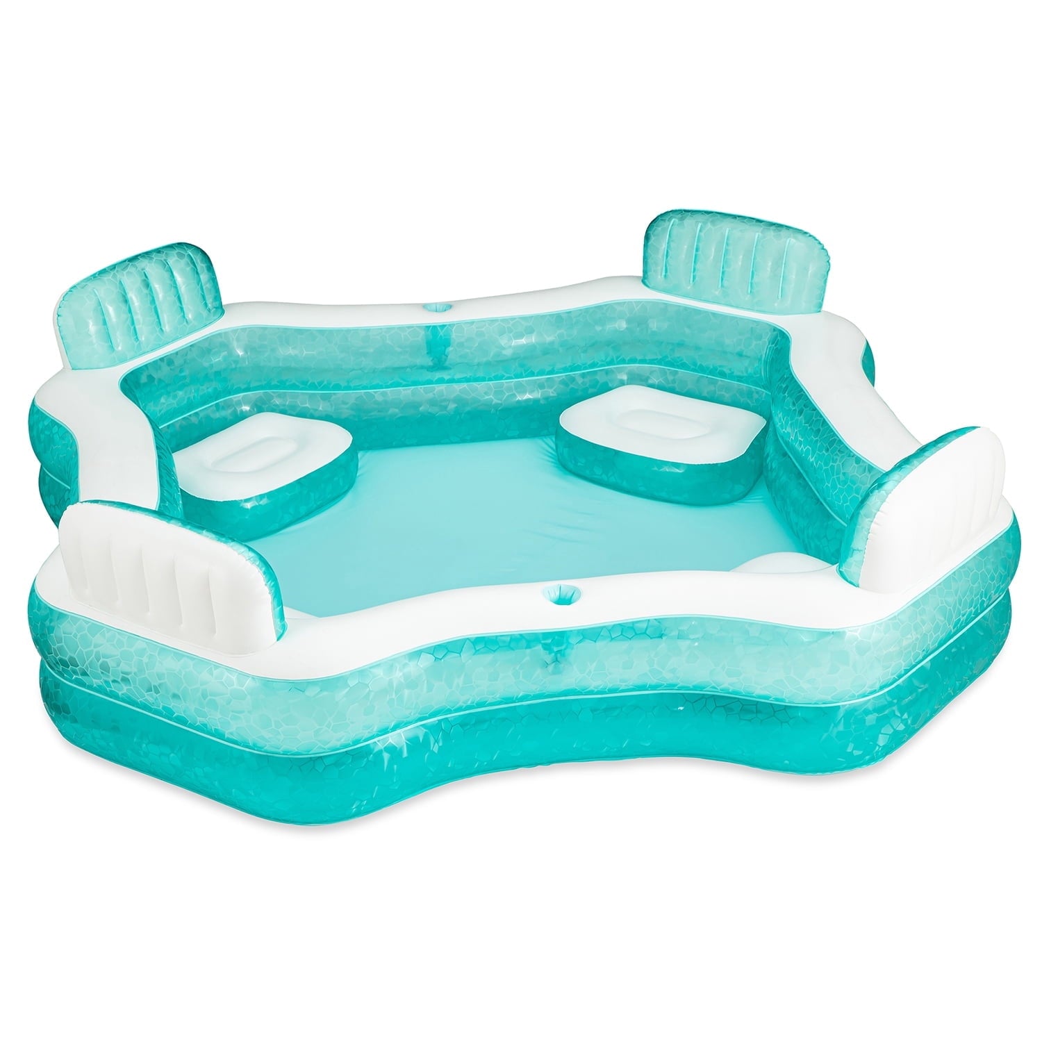 Funsicle 8.7ft Summer Escape Pool, Inflatable Family Swimming Pool, Lagoon Blue, Rectangular, Age 6 & up