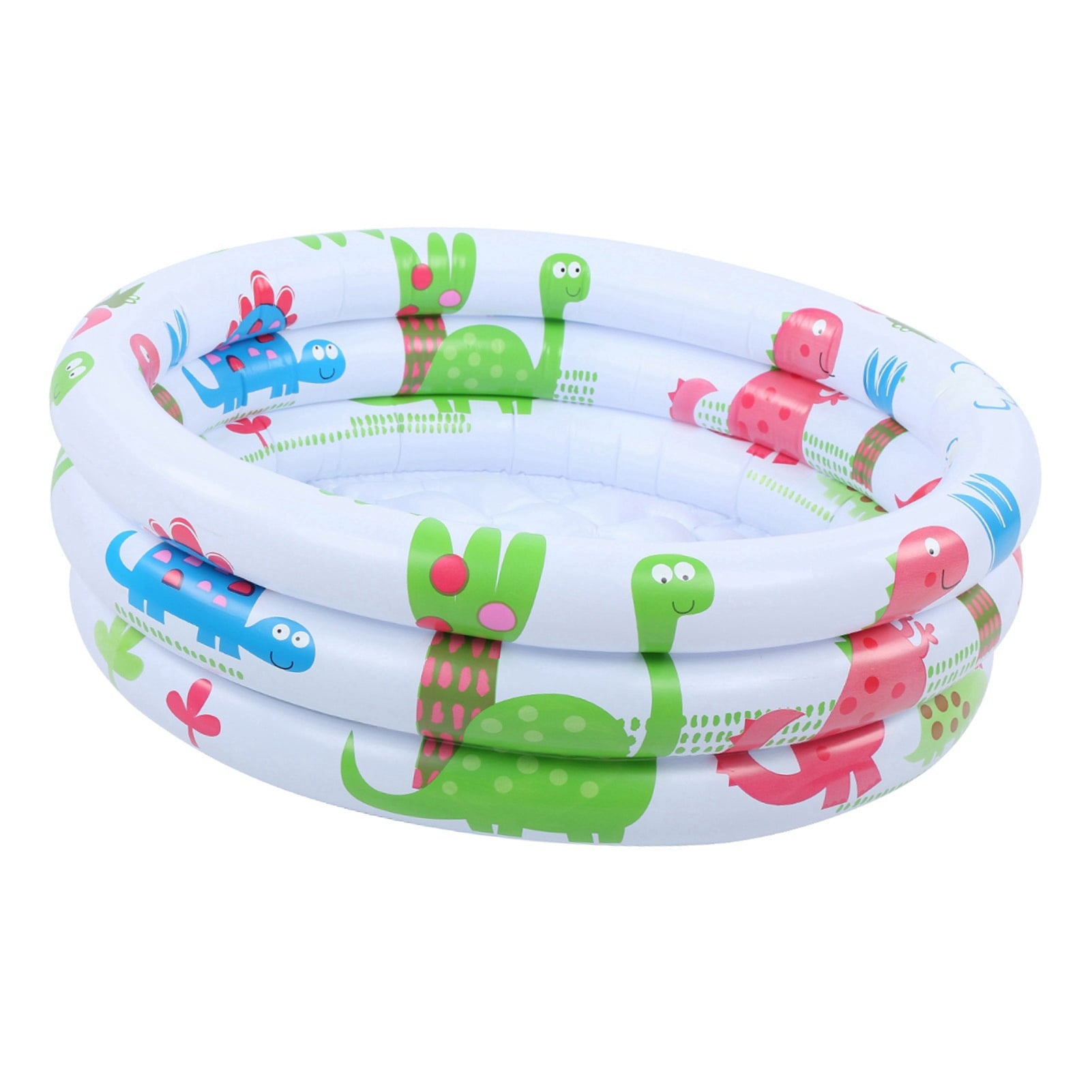 Round Children Dinosaur Swimming Pool Inflatable Baby Pool, Inflatable Swimming Pools Annular Kiddie Pool with PVC Material for Swimming