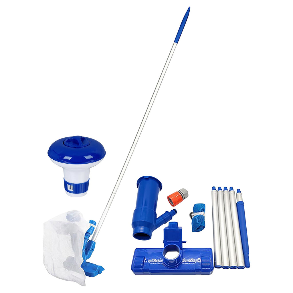 YATLTE Portable Pool Vacuum, Pool Vacuum for above Ground Pool, Cordless Handheld Pool Vacuum w/Telescopic Pole, Swimming Pool Jet Cleaner for above Ground Pool, Inflatable Pool, Ponds & Fountains