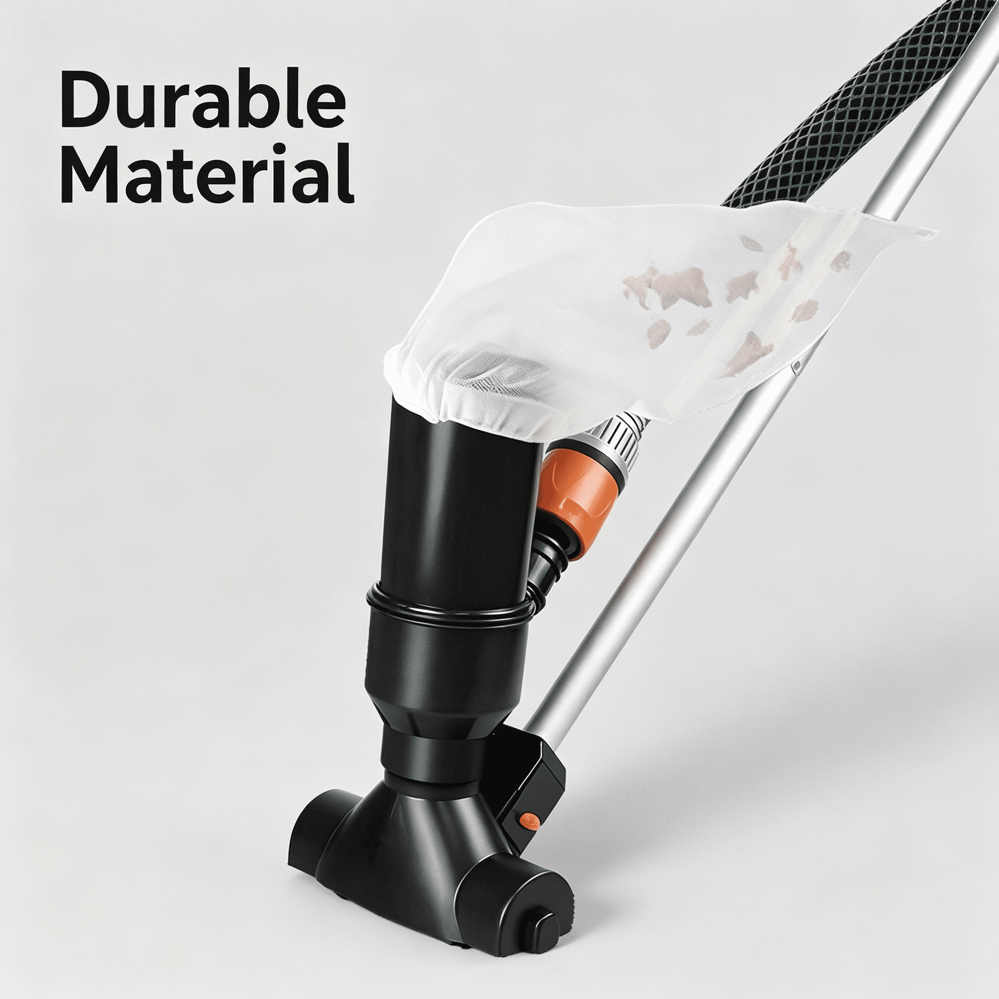 HIBIBUD 2026 New Portable Swimming Pool Vacuum for Above Ground Pools Spa Pond Fountain Hot Tub Underwater Cleaner with Leaf Vacuum Suction Head Section Pole Handheld