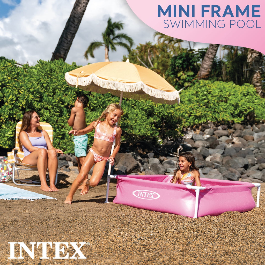 Intex Mini Frame Pool, Blue - 48 x 48 x 12 inches (L x W x H)