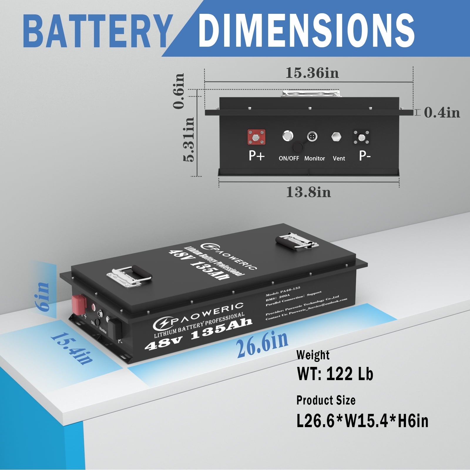36V 100Ah LiFePO4 Lithium Battery for Golf Carts with Charger, Smart 200A BMS, LCD Display, and App Control, Up to 7680W Output, Ideal for Golf Carts and Trolling Motors