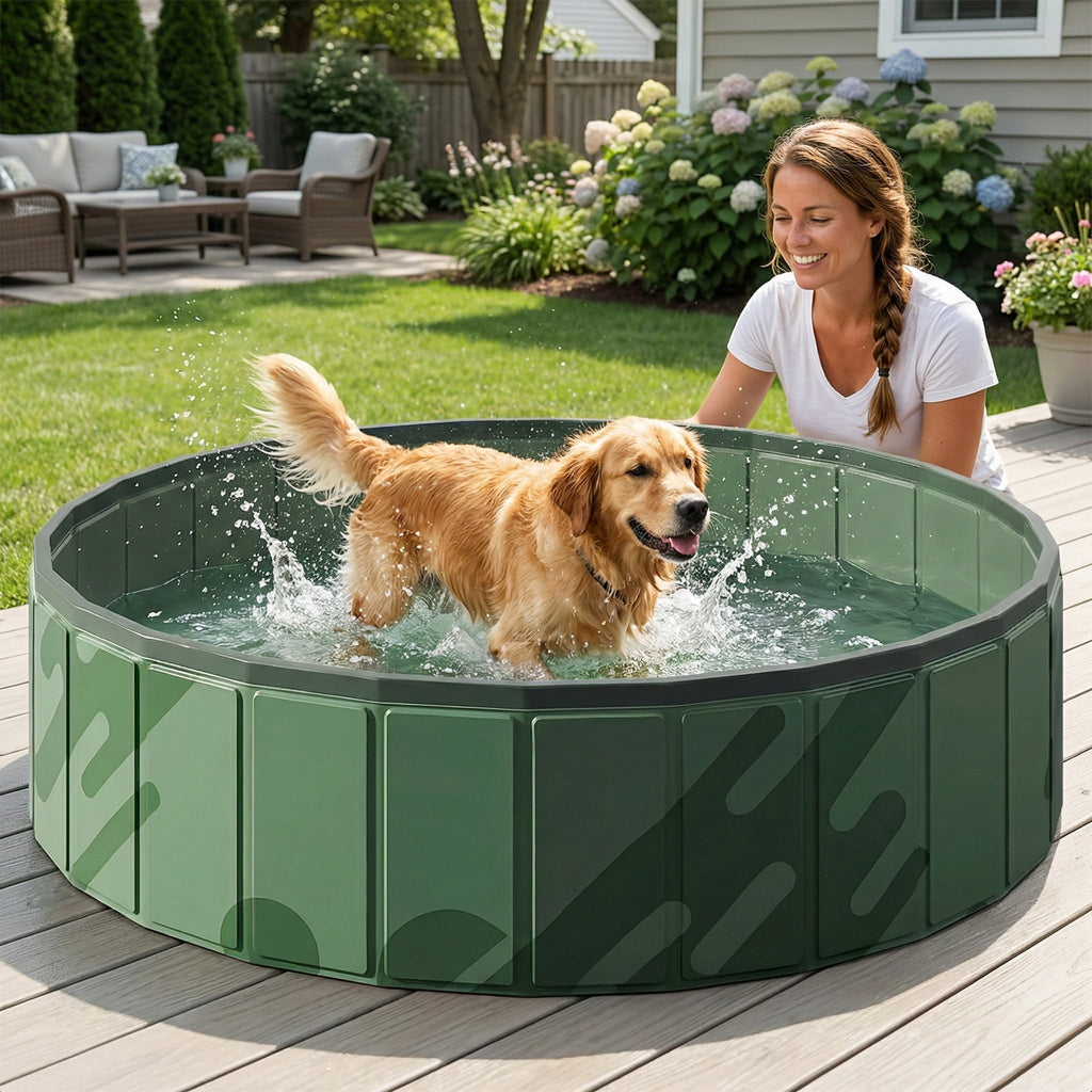 Inflatable Ball Pool, Foldable Thickened Round Play Ball Pit, Waterproof Anti-Scratch Inflatable Play Tank, Multifunctional Container for Indoor Leisure, Party Decoration and Pet Play