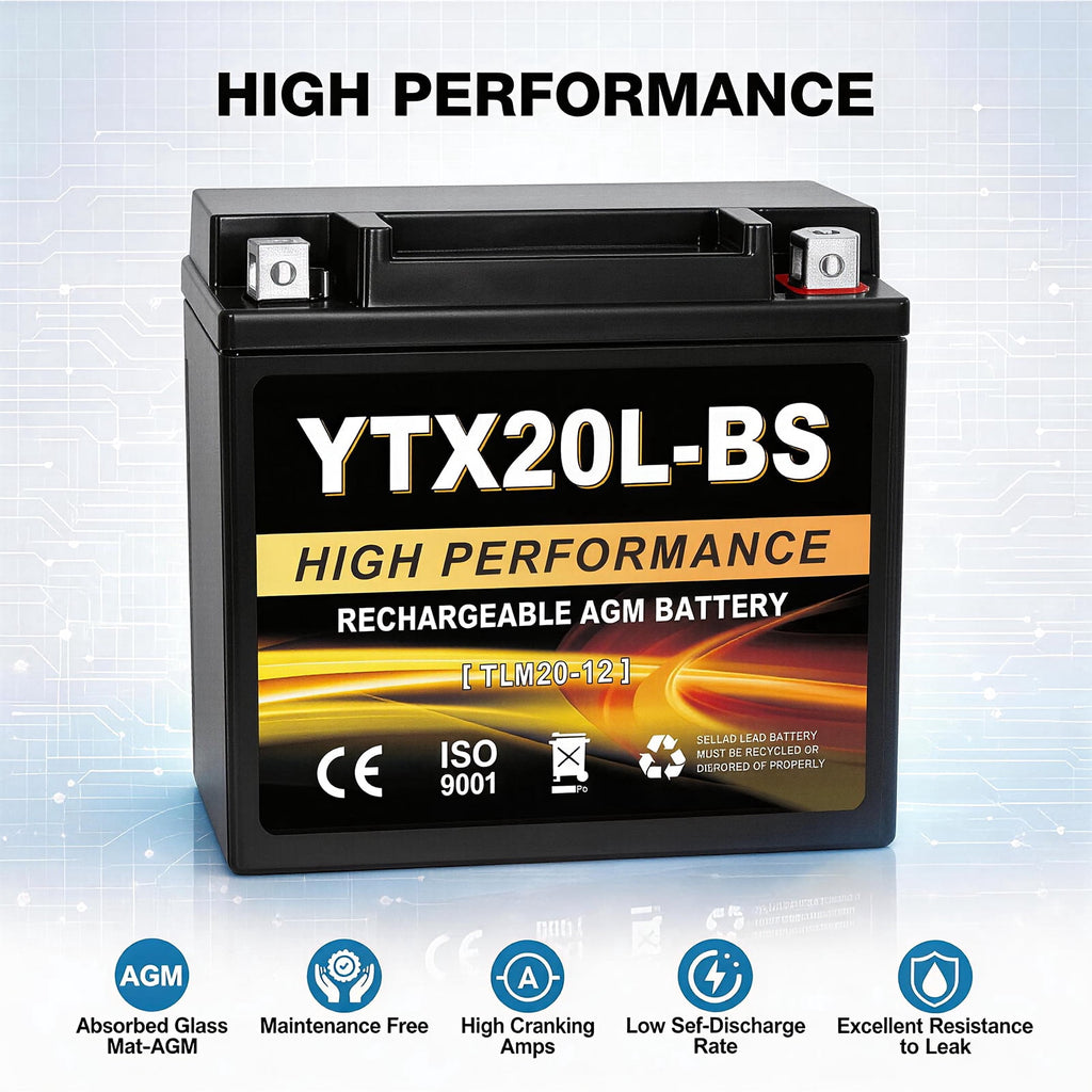 Anlibatt YTX14-BS Motorcycle Battery 12V 12Ah 200CCA Rechargeable Sealed Batteries Powersport Replacement for ATV, Scooter, Jet ski, Dirt Bike