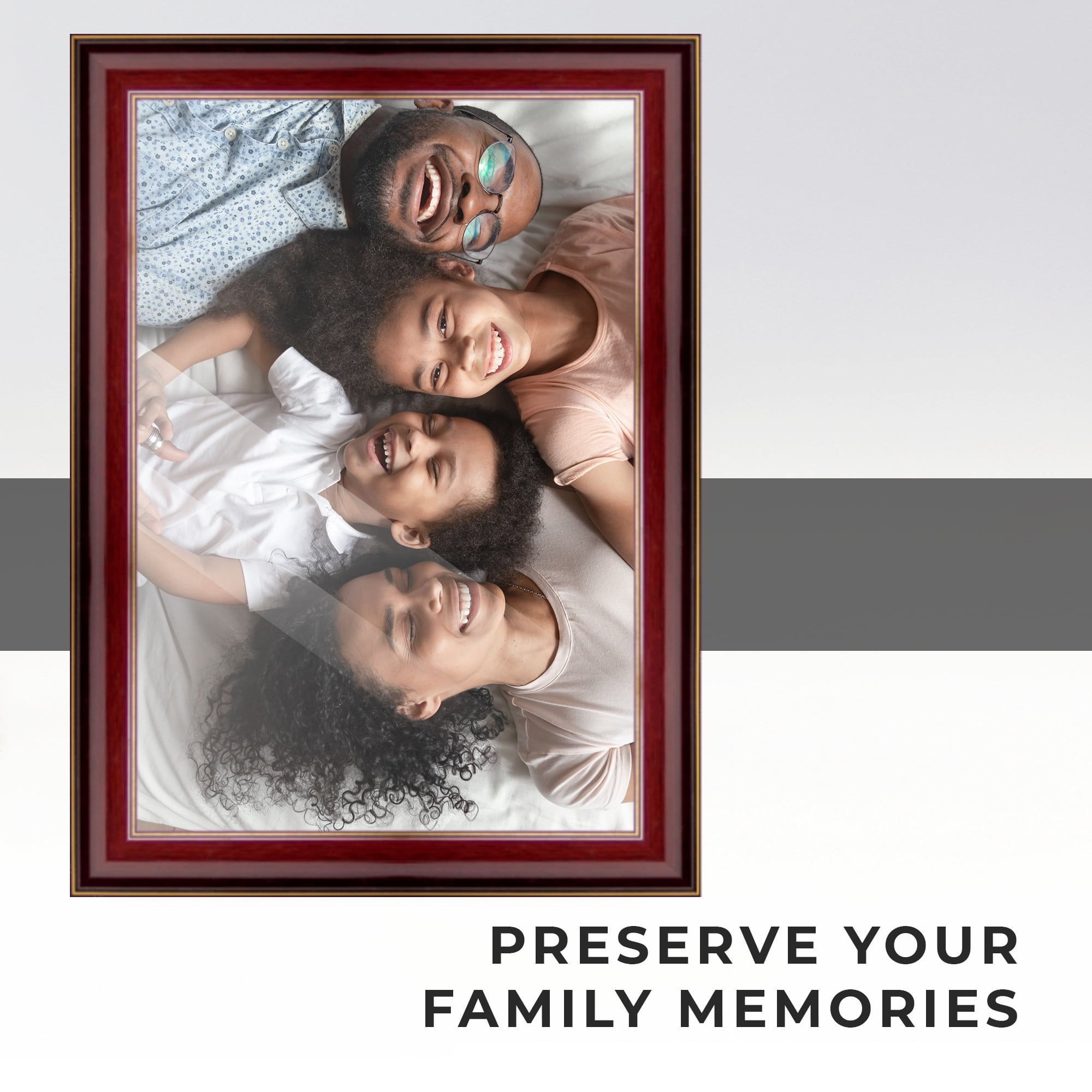 40x28 Bronze Brown Real Wood Picture Frame Width 1.25 inches | Interior Frame Depth 0.75 inches |