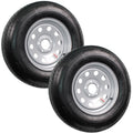 eCustomrim 2-Pack Trailer Tire Rim ST225/75R15 Load D 15 Inch 5 Lug Silver Wheel