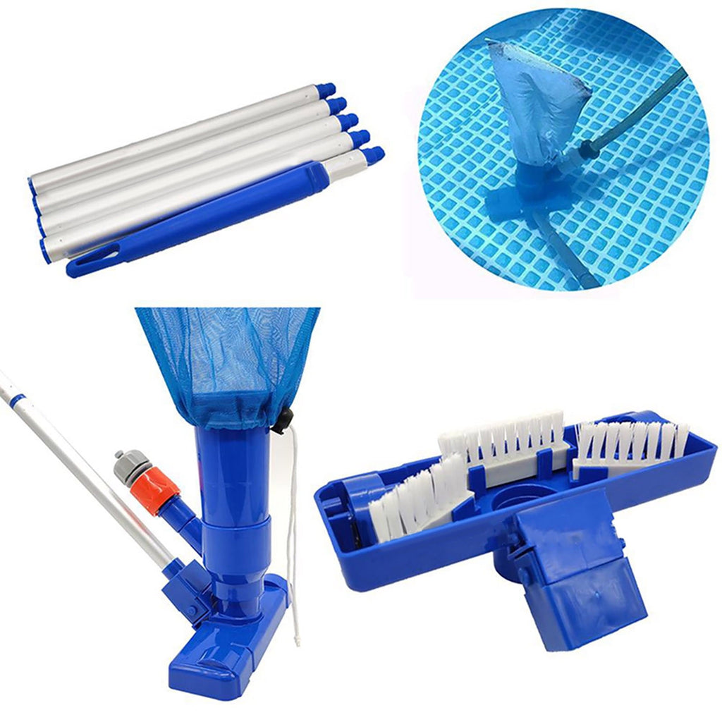 YATLTE Portable Pool Vacuum, Pool Vacuum for above Ground Pool, Cordless Handheld Pool Vacuum w/Telescopic Pole, Swimming Pool Jet Cleaner for above Ground Pool, Inflatable Pool, Ponds & Fountains