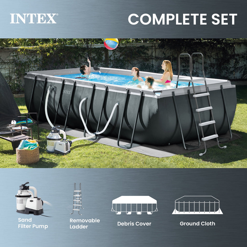 INTEX 18ft x 9ft x 52in Ultra XTR Above Ground Pool, Floats (2 Pack), & Inflatable Cooler